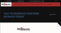 Desktop Screenshot of pro1electric.com
