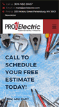 Mobile Screenshot of pro1electric.com